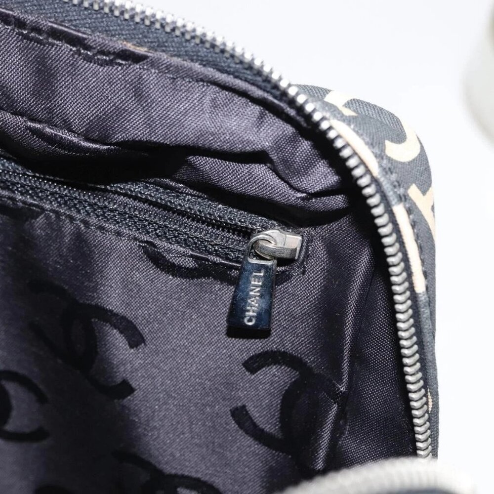 CHANEL Bysy Line Boston Bag Canvas Black CC Auth bs30986 - Picture 12 of 16